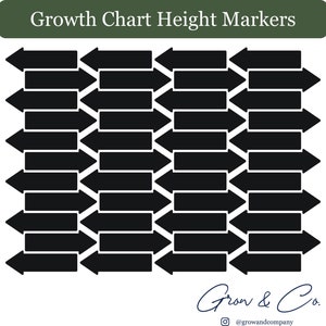 LIVRAISON GRATUITE | Flèche de tabulation graphique de croissance des marqueurs de hauteur | Écrire sur des flèches | Sticker flèche simple | Flèche pour marquer la hauteur | Personnalisé