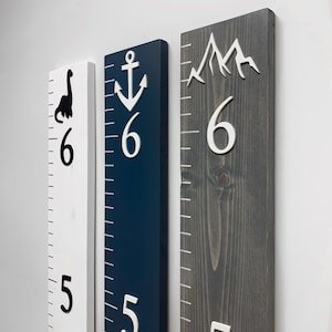 Growth Chart Ruler 3D Playroom Decor Wall Ruler Baby Shower Gift Chart Nursery Decor Signs Kids Wall Art Toddler Bedroom Bild 1