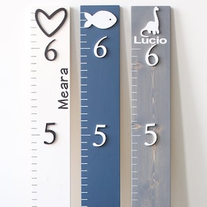 Growth Chart Ruler 3D | Playroom Decor | Wall Ruler | Personalized Wood Growth Chart | Nursery Decor Signs | Kids Wall Art | Toddler Bedroom