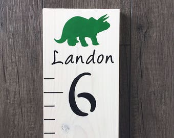 Dinosaur Growth Chart Wall Hanging