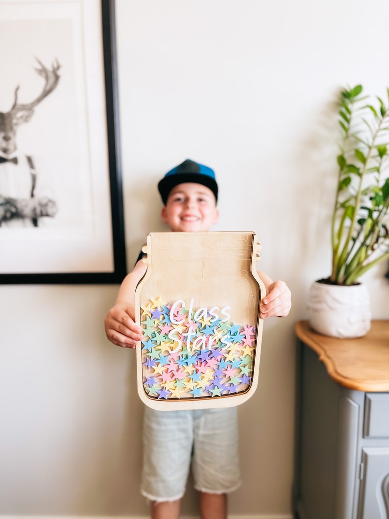 XL Classroom Reward Jar Class Star Jar Whole Class Reward Etsy Canada