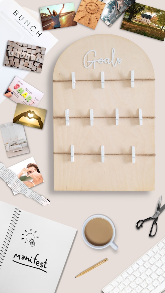 Vision Board | Dream Board | Goal Planner | Vision Board Party | Manifest Board | Goal Setting | Vision Board Sign | Family Goals Board