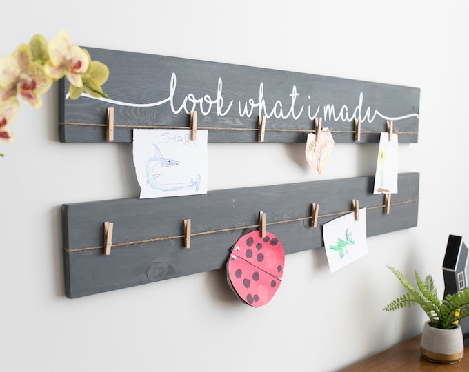 3D Look What I Made Sign + Blank Sign | 36"