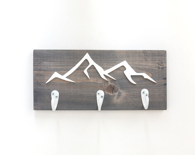 Mountain Decor Key Holder Sign | 3D