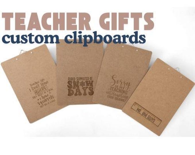 Custom Teacher Coach Gift Clipboard | Gift for Coach | Sports Team Clipboard | Sports Clipboard | End of Year Teacher Gift | Gym Teacher