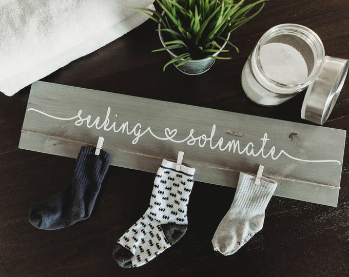 3D Laundry Sign |  24" Seeking Solemate