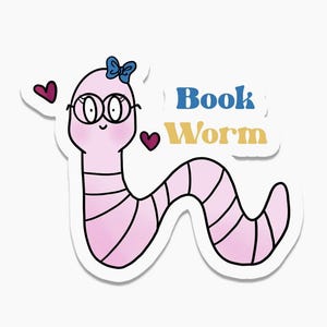 SPEDIZIONE GRATUITA / Adesivo in vinile impermeabile / Decalcomania per borraccia per laptop / Adesivo per borraccia / Adesivi per topi di biblioteca