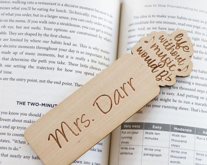 Music Teacher Bookmarks