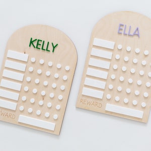 Reward Chart Lettering Kids Personalized Reward Chart | Kids Chore Chart | Daily Chore Chart ...