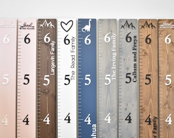 Growth Chart Ruler 3D | Playroom Decor | Wall Ruler | Personalized Wood Growth Chart | Nursery Decor Signs | Kids Wall Art | Toddler Bedroom