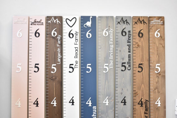 Growth Chart Ruler 3D | Playroom Decor | Wall Ruler | Personalized Wood Growth Chart | Nursery Decor Signs | Kids Wall Art | Toddler Bedroom
