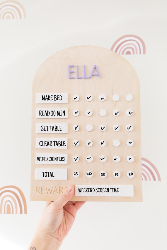 Kids Chore Chart | Kids Reward Chart | Daily Chore Chart | Allowance Chart for Kids | Toddler Reward Jar | Kids Routine Chart | Custom Chore