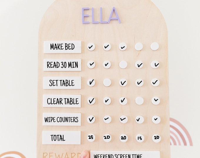 Kids Chore and Reward Chart