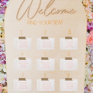 Wedding Seating Chart Find Your Seat Sign Wedding Seating Chart Sign Table Seating Chart Seating Plan Custom Wedding Decor image 5