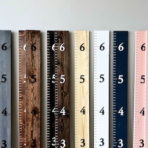 Growth Chart Ruler 3D Playroom Decor Wall Ruler Personalized Wood Growth Chart Nursery Decor Signs Kids Wall Art Toddler Bedroom image 4