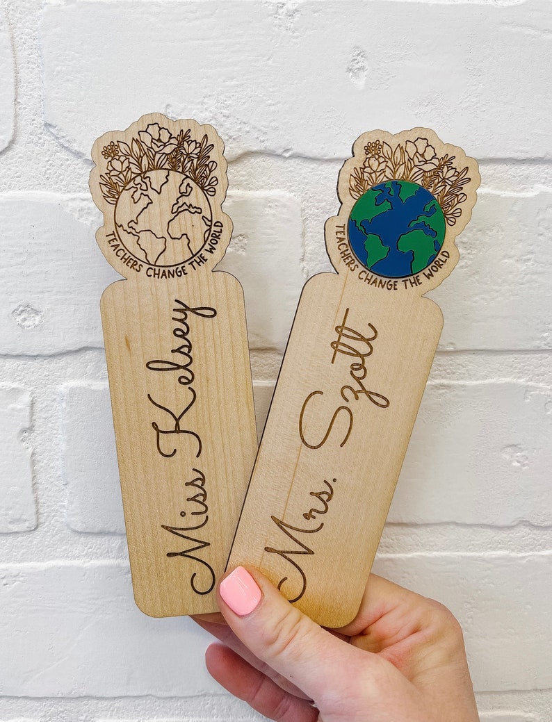 Teacher Bookmarks Gifts For Teachers Teacher Gift End Of School Gift Personalized Teacher Gift Teacher Appreciation Gift image 1
