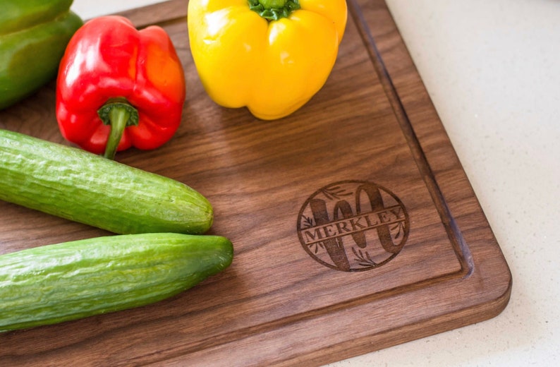 Personalized Cutting Board Custom Cutting Board Chopping Board Cheese Board Engraved Items Wedding Gift Closing Gift New Home image 2