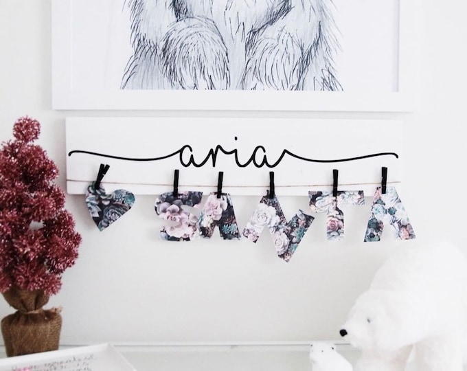 24" 3D Look What I Made Sign | Personalized Name Craft Sign
