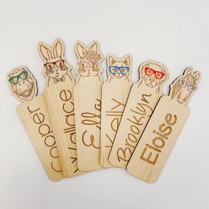Kids Personalized Bookmarks Kids Easter Kids Reading Gift Kids Bookmark ...