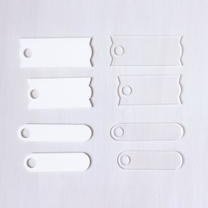 Placas de identificación de acrílico a granel Stanley / Vaso de acrílico en blanco Quencher H2.0 de 40 oz / Etiquetas Stanley a granel / Etiquetas para vasos a granel / Acrílico a granel