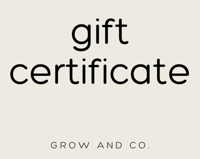 Gift Certificates | FREE SHIPPING