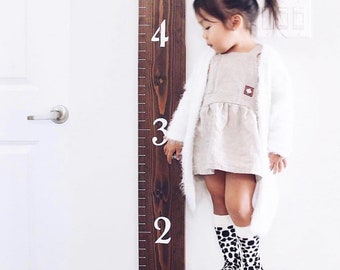 Customizable Growth Chart Ruler | Wooden Growth Chart | Wall Ruler | Family Growth Chart | Nursery Decor | Playroom Decor | Growth Ruler