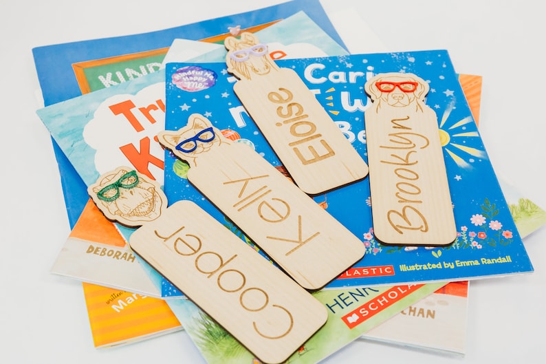 Kids Personalized Bookmarks | Kids Easter | Kids Reading Gift | Kids Bookmark | Wooden Bookmark | Kids Gifts | Summer Kids Essentials image 6