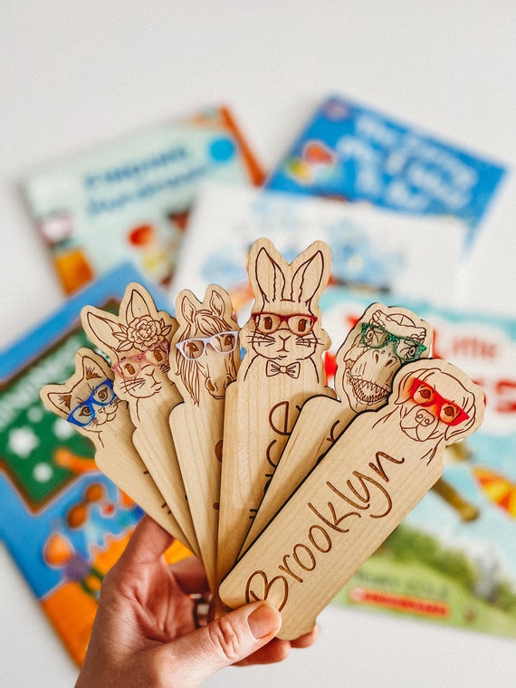 Kids Personalized Bookmarks | Kids Easter | Kids Reading Gift | Kids Bookmark | Wooden Bookmark | Kids Gifts | Summer Kids Essentials
