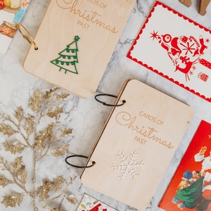 Livret de gardien de cartes de Noël | Porte-cartes de Noël | Cartes de Noël du passé |  Porte-cartes de Noël | Album photo | Porte-cartes de Noël