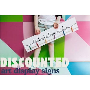 Discounted 24&quot; Stock Art Display Signs | Look What I Made Sign | Kids Art Display Signs | Look What We Made | Craft Display Sign
