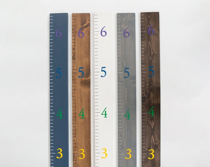 Rainbow Growth Chart Ruler 3D