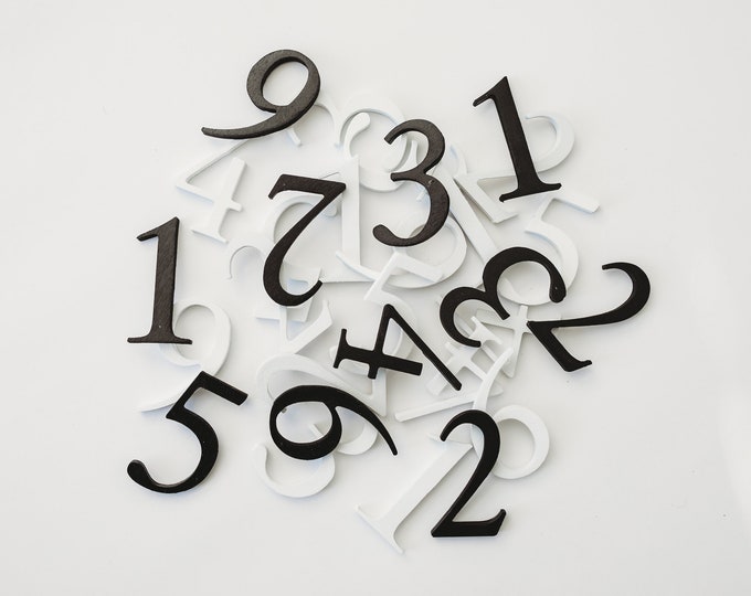 3D Acrylic Numbers