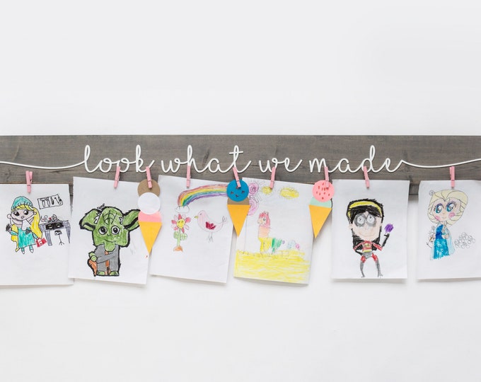 3D Kids Craft Look What We Made Sign | 46"