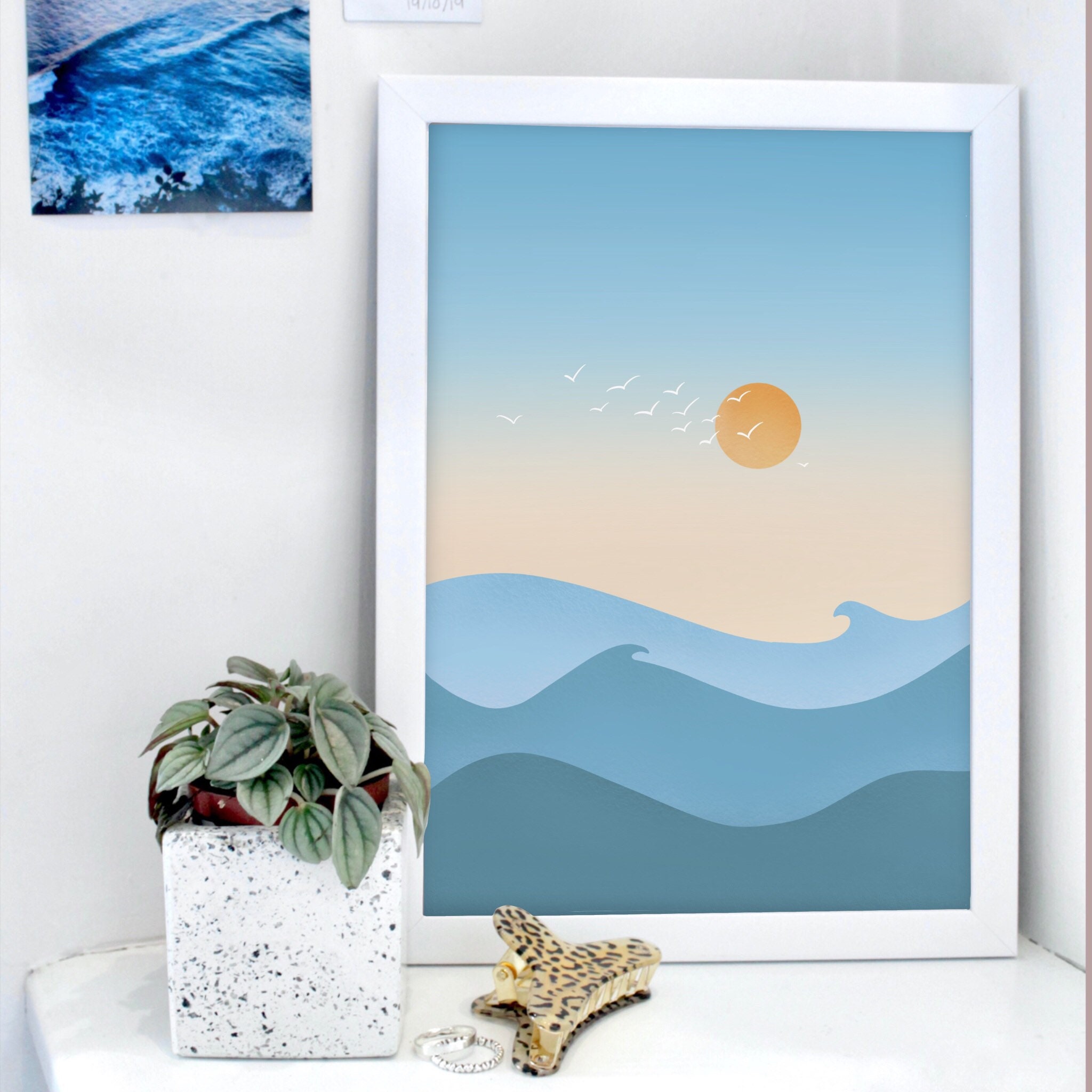 Sunrise/ Sunset Print Wall Art Pastel Colours Sunshine Etsy UK
