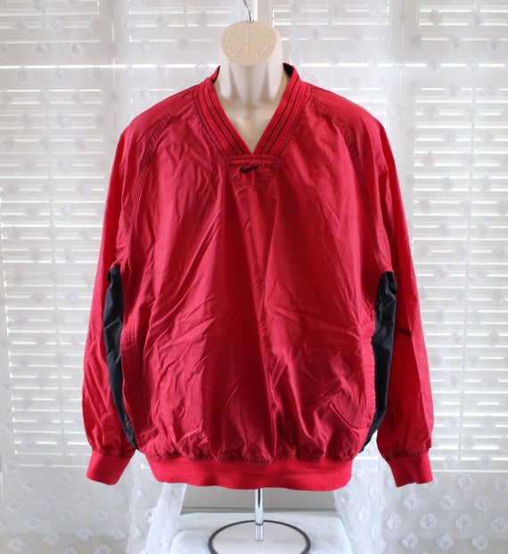 red nike windbreaker mens
