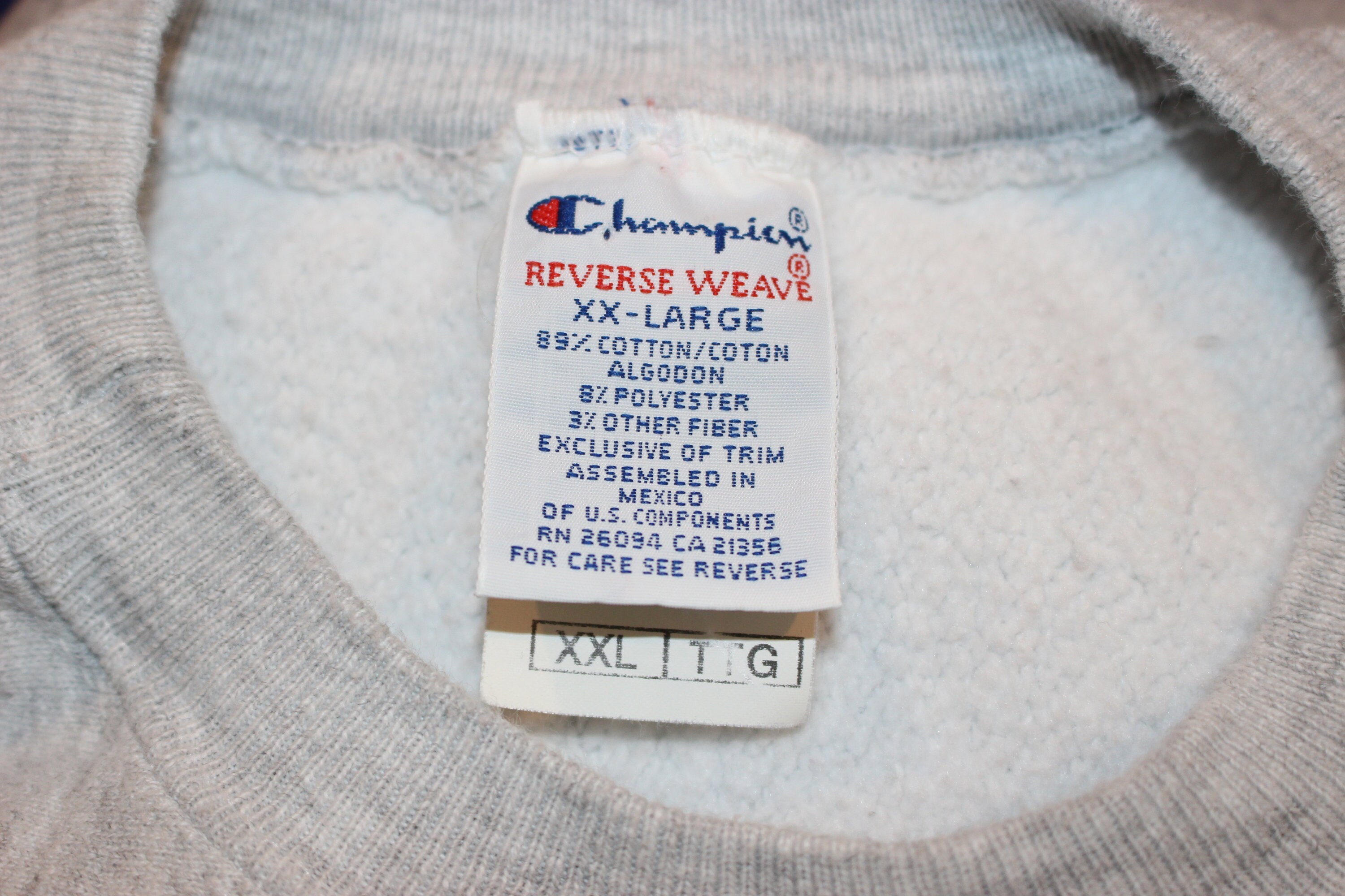 Vintage 90's Champion Reverse Weave Sweatshirt Adult XXL - Etsy