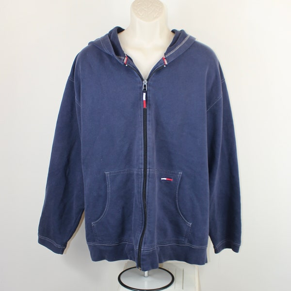 Vintage Tommy Hilfiger Hoodie  Men's Large Blue