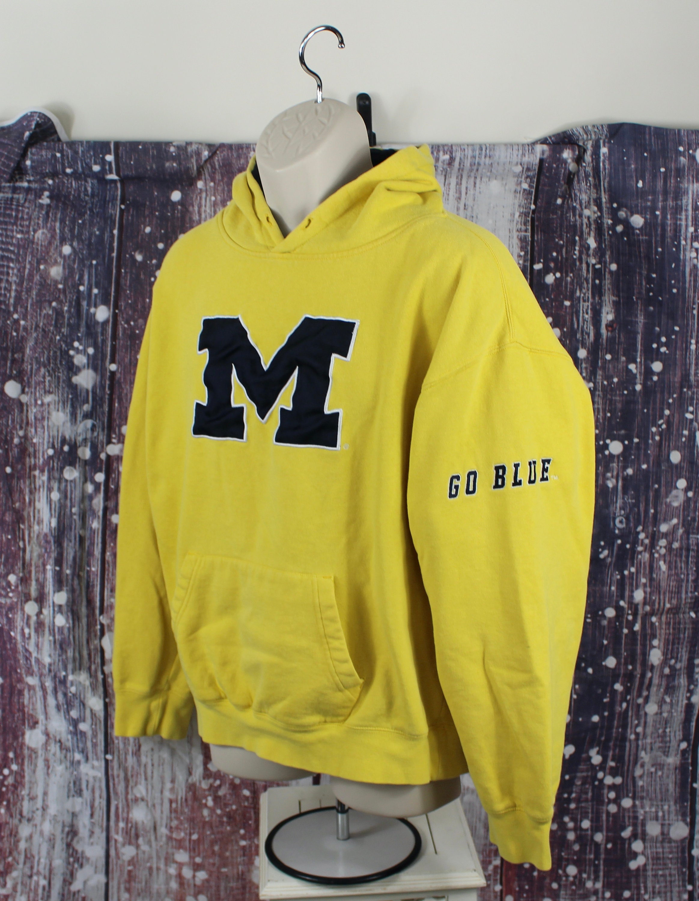 Vintage Michigan Wolverines Hoodie Men's XL Maize and | Etsy