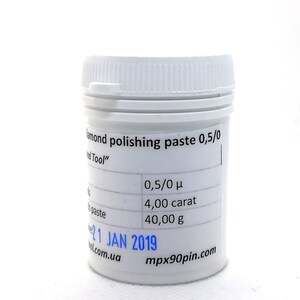 Grit 0,5 micron Diamond Polishing Paste, Lapping Compound, 40g-100g, finitura super fine Strumento didiamante ucraino immagine 2