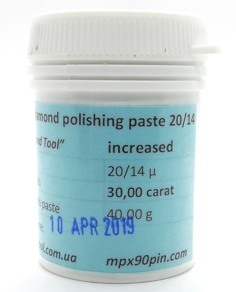 Grit 28/20 Micron, Diamond Paste, Increased Concentration, Lapping