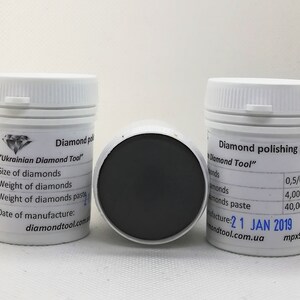 Grit 0,5 micron Diamond Polishing Paste, Lapping Compound, 40g-100g, finitura super fine Strumento didiamante ucraino immagine 4