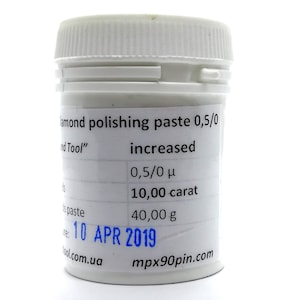 0.5 Micron Diamond Polishing Paste: Knife Sharpening Compound (40g/10 Carats)