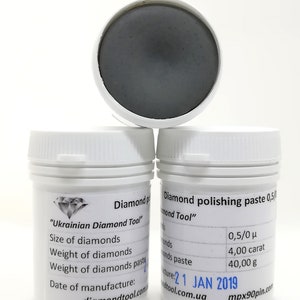 Grit 0,5 micron Diamond Polishing Paste, Lapping Compound, 40g-100g, finitura super fine Strumento didiamante ucraino immagine 7