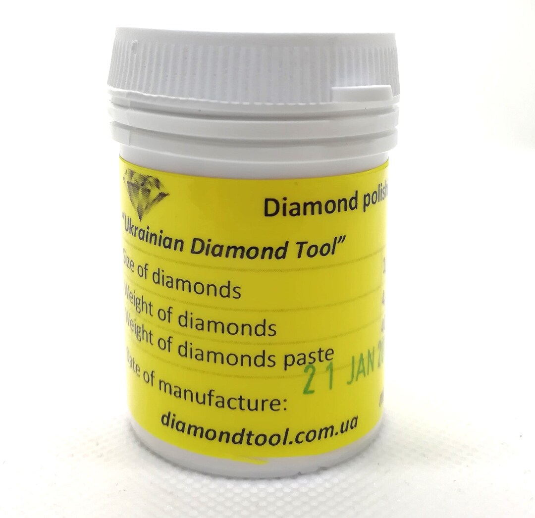 Oilbased Grit 1,0 Micron Diamond Polishing Paste, Lapping Compound