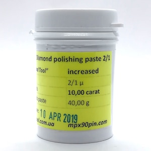 2/1 Micron Diamond Polishing Paste  – Increased Concentration – 40g Jar (10 Carat) – Knife Sharpening Compound