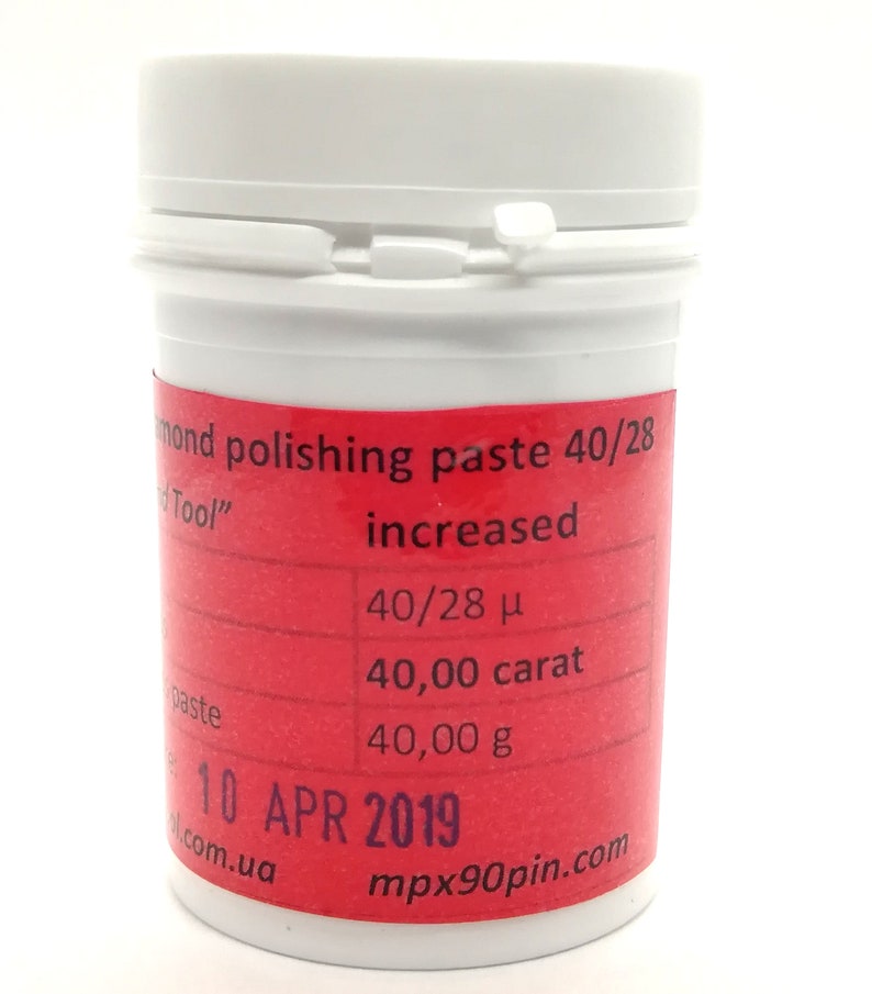 Grit 40/28 Micron, Lapping Compound, Diamond Paste, Increased