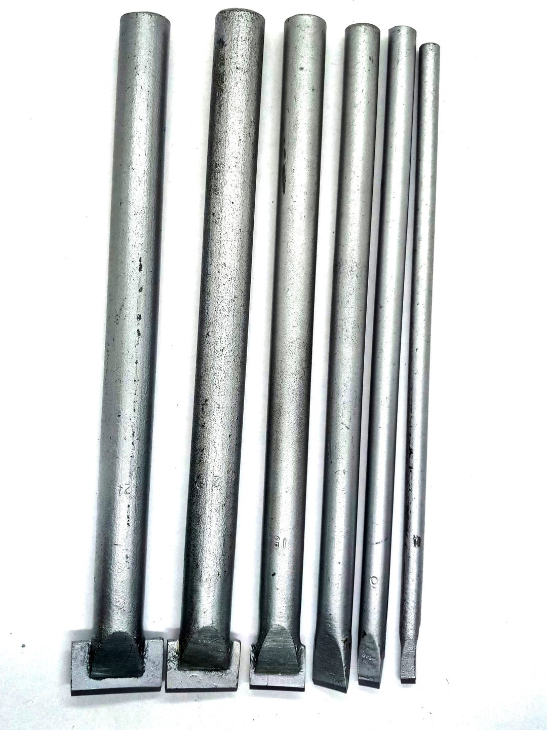 Stone Carving Chisels Small Set of 6 Chisels for Stone With Carbide