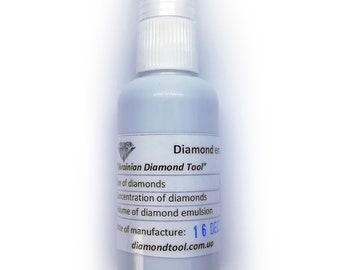 Emulsioni diamantate 0,25 - 3,0 micron per stropping/sharpening, 25ml- coltelli e strumenti per affilare - lucidatura fine - altissima qualità, made in Ukrane