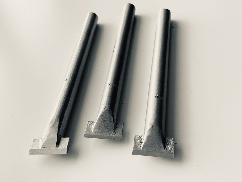 Granite Chisel 26mm Set of 3 — Carbide Tip Smooth Handle Stone Tools - Etsy