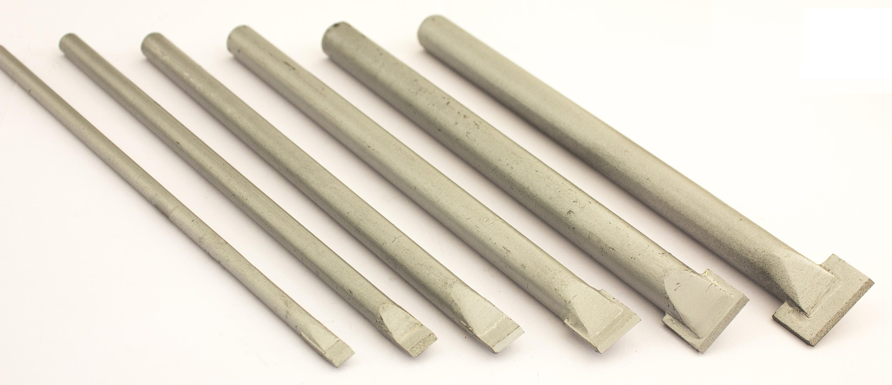 Stone Carving Chisels Small Set of 6 Chisels for Stone With Carbide